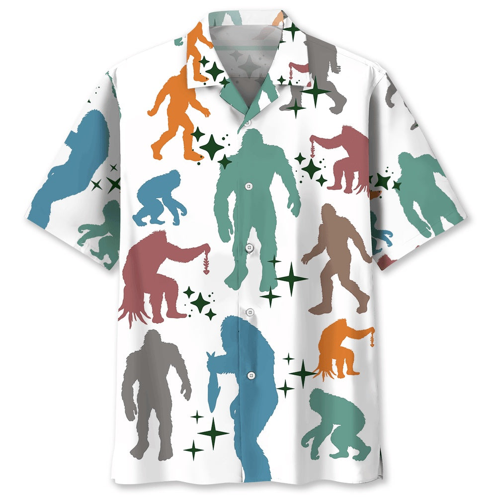 Funny Bigfoot Hawaiian Shirt, Funny Hawaiian Shirt, Cool Hawaiian Shirts, Best Hawaiian Shirts