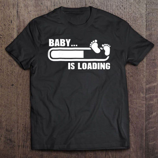 Funny Expecting Mother Gift Baby Loading T Shirt, Mother's Day Shirt, Shirt For Mom, Mom Shirt