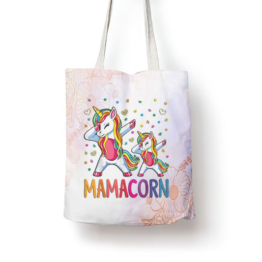 Funny Mamacorn Unicorn Costume Mom Mothers Day Tote Bag, Women Tote Bag, Canvas Tote Bag, Printed Tote Bag