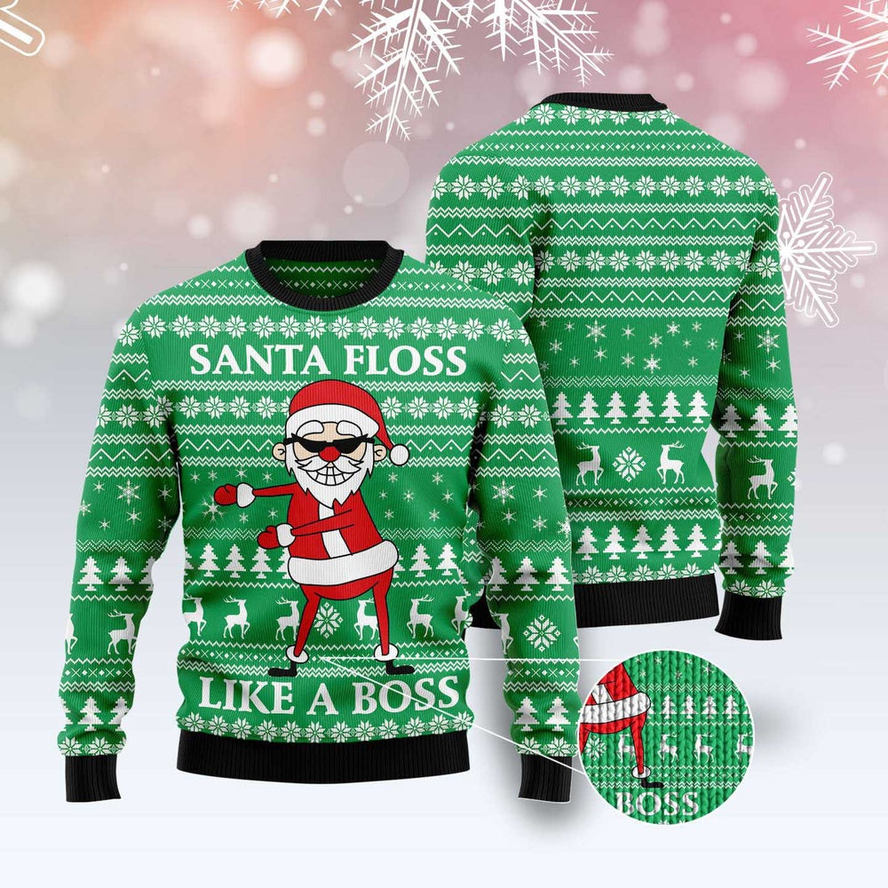 Funny Santa Claus Ugly Christmas Sweater, Funny Xmas Sweater, Sweater Xmas