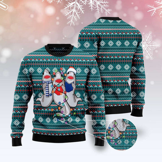 Funny Shark Ugly Christmas Sweater, Funny Xmas Sweater, Sweater Xmas