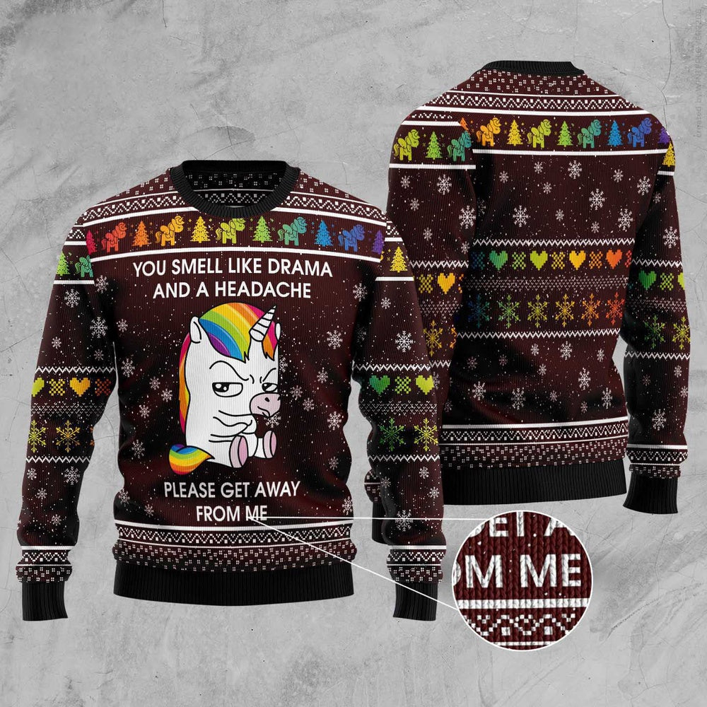 Funny Unicorn Ugly Christmas Sweater, Funny Xmas Sweater, Sweater Xmas
