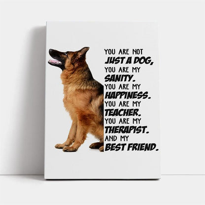 German Shepherd My Best Friend Gift For Dog Mom Canvas, Mother's Day Canvas Art, Gift For Mom, Birthday Gift, Mother's Day Wall Art