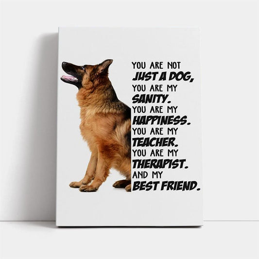 German Shepherd My Best Friend Gift For Dog Mom Canvas, Mother's Day Canvas Art, Gift For Mom, Birthday Gift, Mother's Day Wall Art