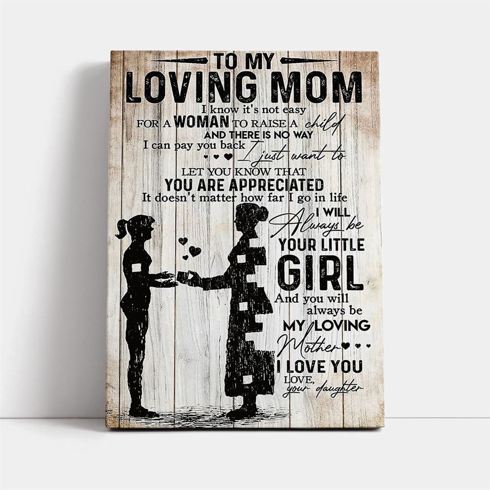 Gift For Mom Canvas, Mother's Day Canvas Art, Gift For Mom, Birthday Gift, Mother's Day Wall Art