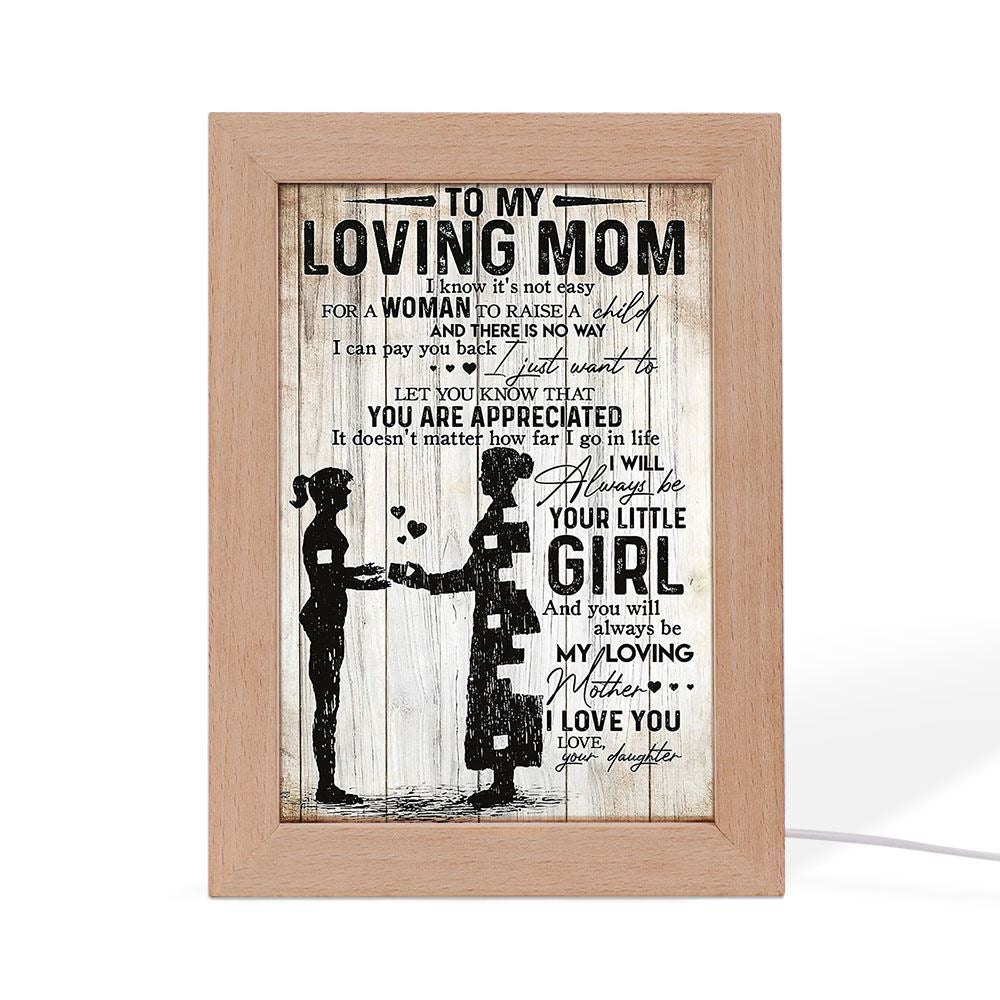 Gift For Mom Frame Lamp, Mother's Day Night Light, Best Mom Ever, Gift For Mom
