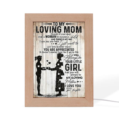 Gift For Mom Frame Lamp, Mother's Day Night Light, Best Mom Ever, Gift For Mom