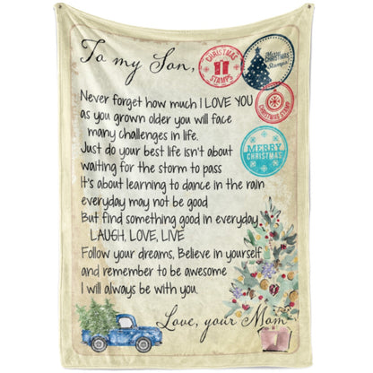 Gifts For Sons From Mothers, Blanket Mother And Son Gifts, I Love You Blanket, Christmas Blanket