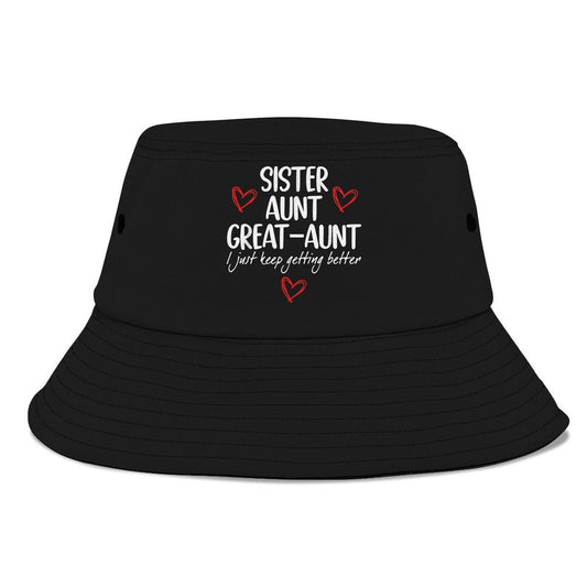 Gifts From Grandkids Sister Aunt Great Aunt Bucket Hat, Mother's Day Bucker Hat, Mother's Day Gift, Women's Sun Hats