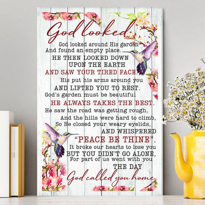 God Called You Home Canvas Wall Art - Christian Wall Canvas - Religious Canvas Prints
