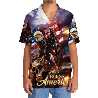 God Bless America New Arrival Hawaiian Shirt, Funny Hawaiian Shirt, Usa Hawaiian Shirt, Vintage Hawaiian Shirts