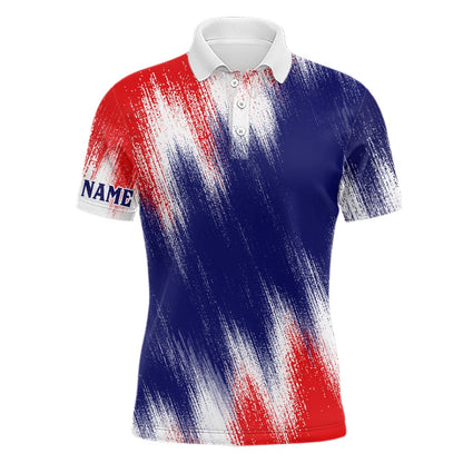 Golf Polo Shirts, American Flag Mens Golf Polo Shirts Custom Patriotic Golf Shirts For Men Golfing Gifts, Custom Golf Shirts