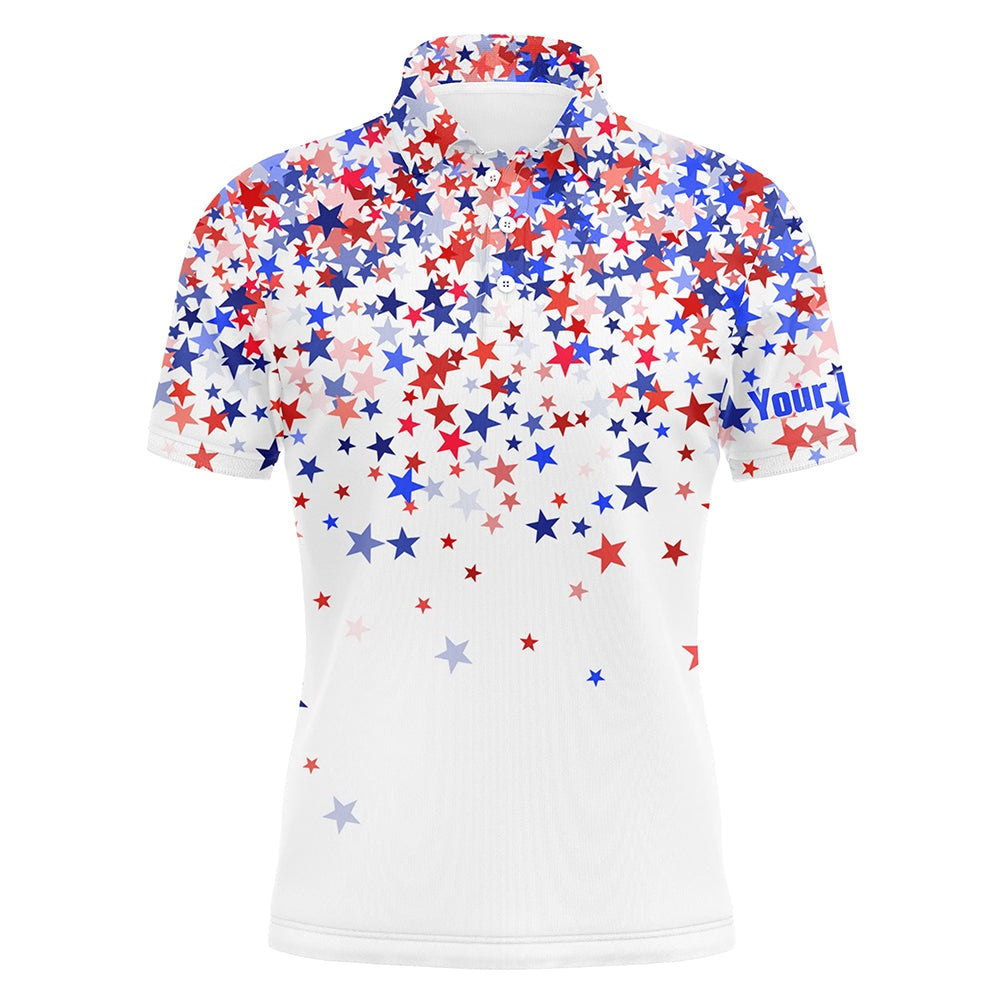 Golf Polo Shirts, American Stars Mens Golf Polo Shirts Custom Patriotic Golf Shirts For Men Golfing Gifts, Custom Golf Shirts