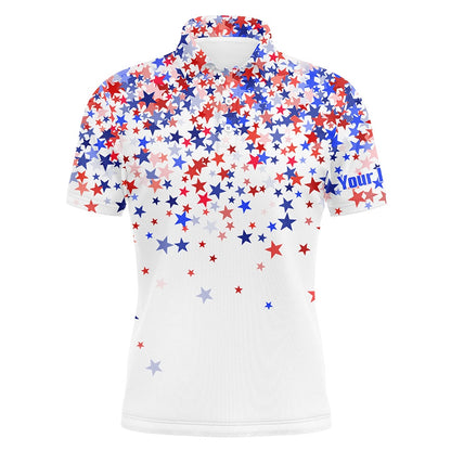 Golf Polo Shirts, American Stars Mens Golf Polo Shirts Custom Patriotic Golf Shirts For Men Golfing Gifts, Custom Golf Shirts