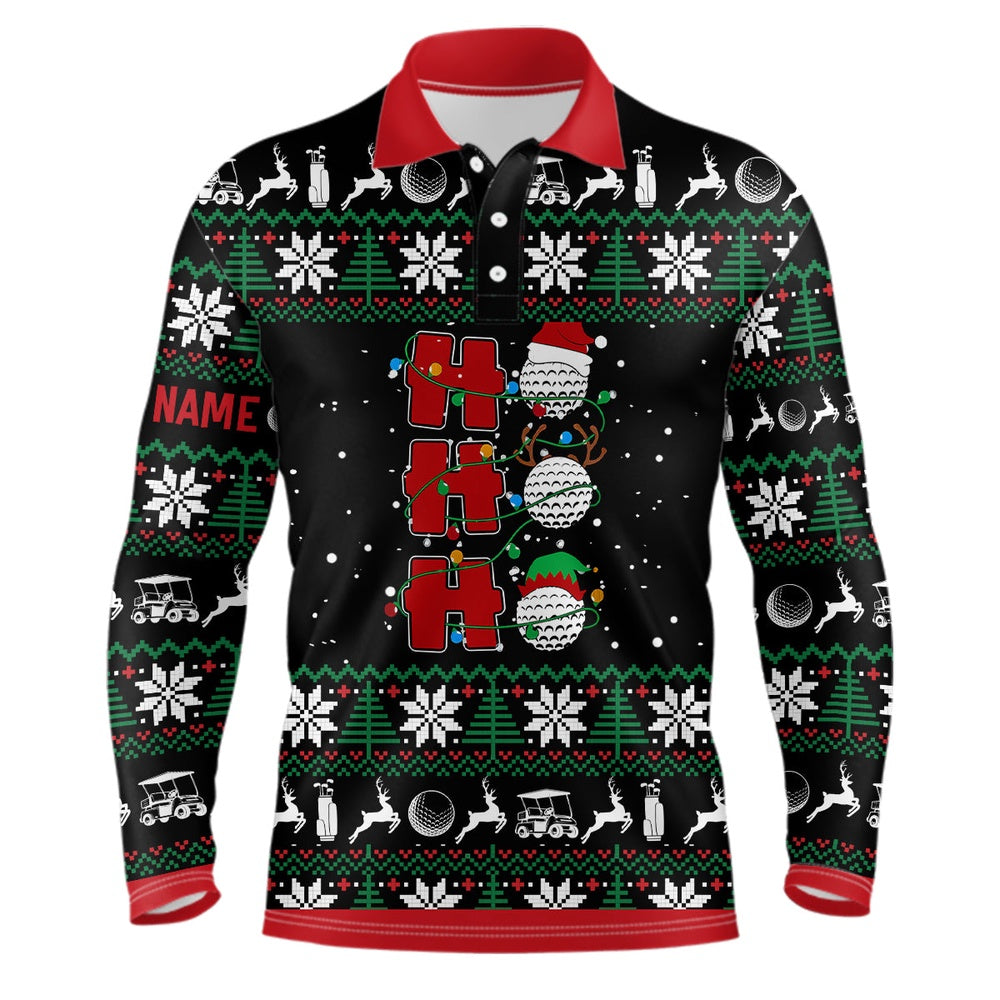 Golf Polo Shirts, Christmas Mens Golf Polo Shirt Custom Name Golf Shirts For Men Best Golf Gifts For Christmas, Custom Golf Shirts