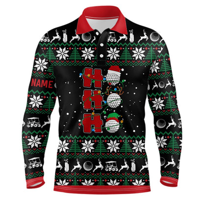 Golf Polo Shirts, Christmas Mens Golf Polo Shirt Custom Name Golf Shirts For Men Best Golf Gifts For Christmas, Custom Golf Shirts