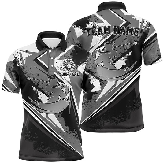Golf Polo shirts, Men Golf Polo Shirt Custom Black And White Male Golf Attire For Men For Men
