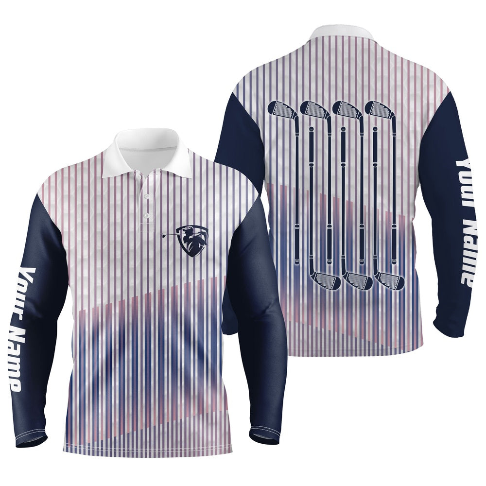 Golf Polo shirts, Men'S Golf Sports Polo Custom Name Long Sleeves Shirt, Ideal Gift For Golf Fans, Golf Club Ttn
