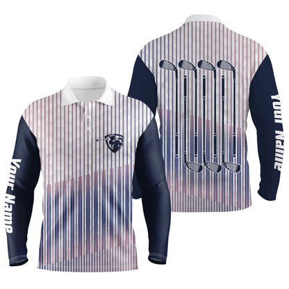 Golf Polo shirts, Men'S Golf Sports Polo Custom Name Long Sleeves Shirt, Ideal Gift For Golf Fans, Golf Club Ttn