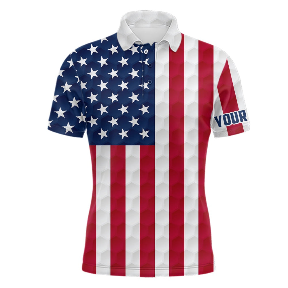 Golf Polo shirts, Mens Golf Polo Shirt Custom American Flag Golf Ball Polos Shirt For Men, Patriotic Golfing Gifts
