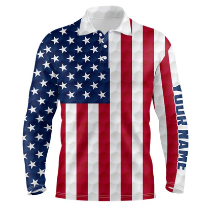 Golf Polo shirts, Mens Golf Polo Shirt Custom American Flag Golf Ball Polos Shirt For Men, Patriotic Golfing Gifts