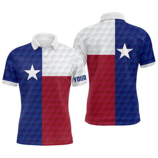 Golf Polo shirts, Mens Golf Polo Shirt Custom Texas Flag Golf Ball Polos Shirt For Men