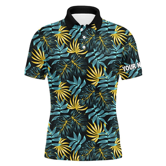 Golf Polo shirts, Mens Golf Polo Shirt Custom Tropical Pattern Team Golf Tops For Men, Men'S Golf Clothes