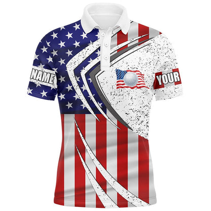 Golf Polo shirts, Mens Golf Polo Shirts American Flag Custom Team Golf Shirts, Patriot Golf Tops For Men