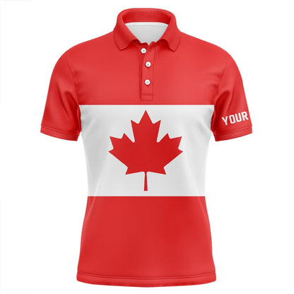 Golf Polo shirts, Mens Golf Polo Shirts Canadian Flag Patriotic Personalized Canada Golf Shirts For Men, Golf Outfit Men