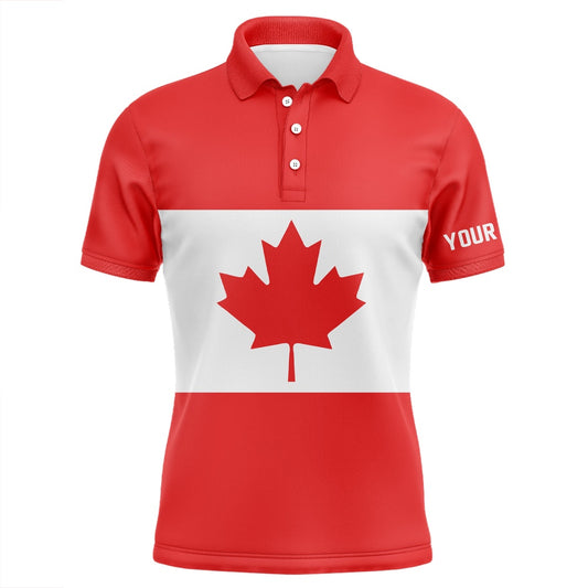 Golf Polo shirts, Mens Golf Polo Shirts Canadian Flag Patriotic Personalized Canada Golf Shirts For Men, Golf Outfit Men