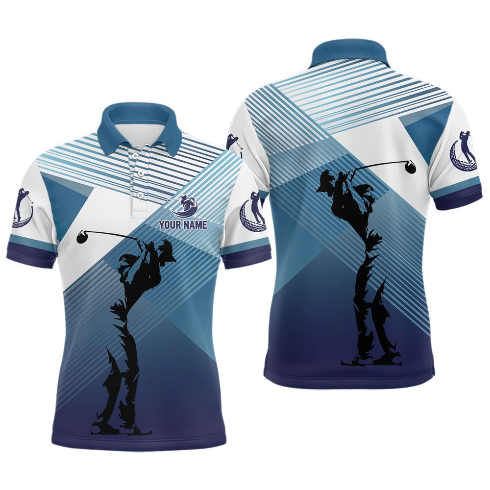 Golf Polo shirts, Mens Golf Polo Shirts Custom Abstract Blue Background Team Golf Shirts, Golf Tops For Men