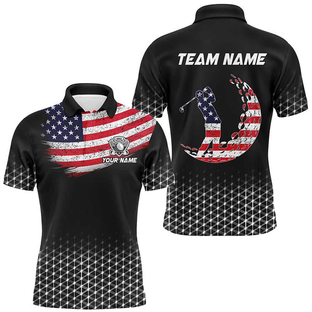Golf Polo shirts, Mens Golf Polo Shirts Custom American Flag Patriotic Golf Outfits Men, Best Golf Gifts