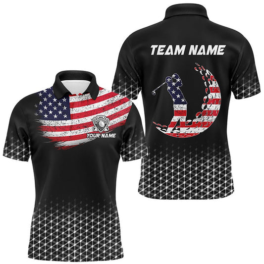 Golf Polo shirts, Mens Golf Polo Shirts Custom American Flag Patriotic Golf Outfits Men, Best Golf Gifts