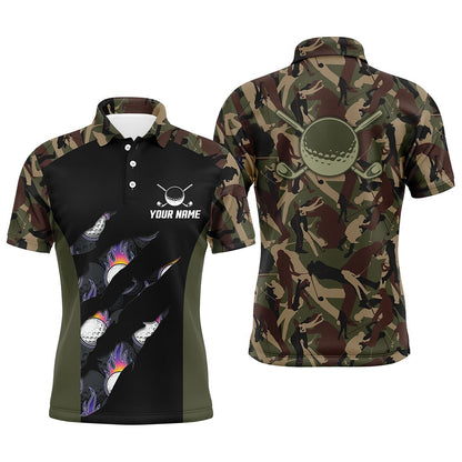Golf Polo shirts, Mens Golf Polo Shirts Custom Camo Golf Shirt For Mens, Golf Attire For Men