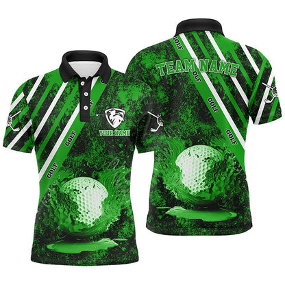 Golf Polo shirts, Mens Golf Polo Shirts Custom Green Camo Golf Sport Team Jerseys, Golf Outfits For Men