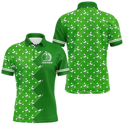 Golf Polo shirts, Mens Golf Polo Shirts Custom Green Golf Pattern Men'S Golf Clothings