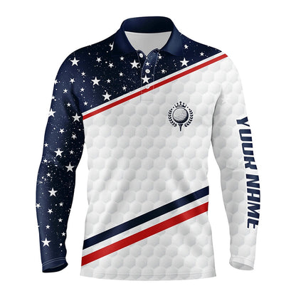 Golf Polo shirts, Mens Golf Polo Shirts Custom Name American Flag Patriotic Golf Shirts, Team Men'S Flag Polo Shirt