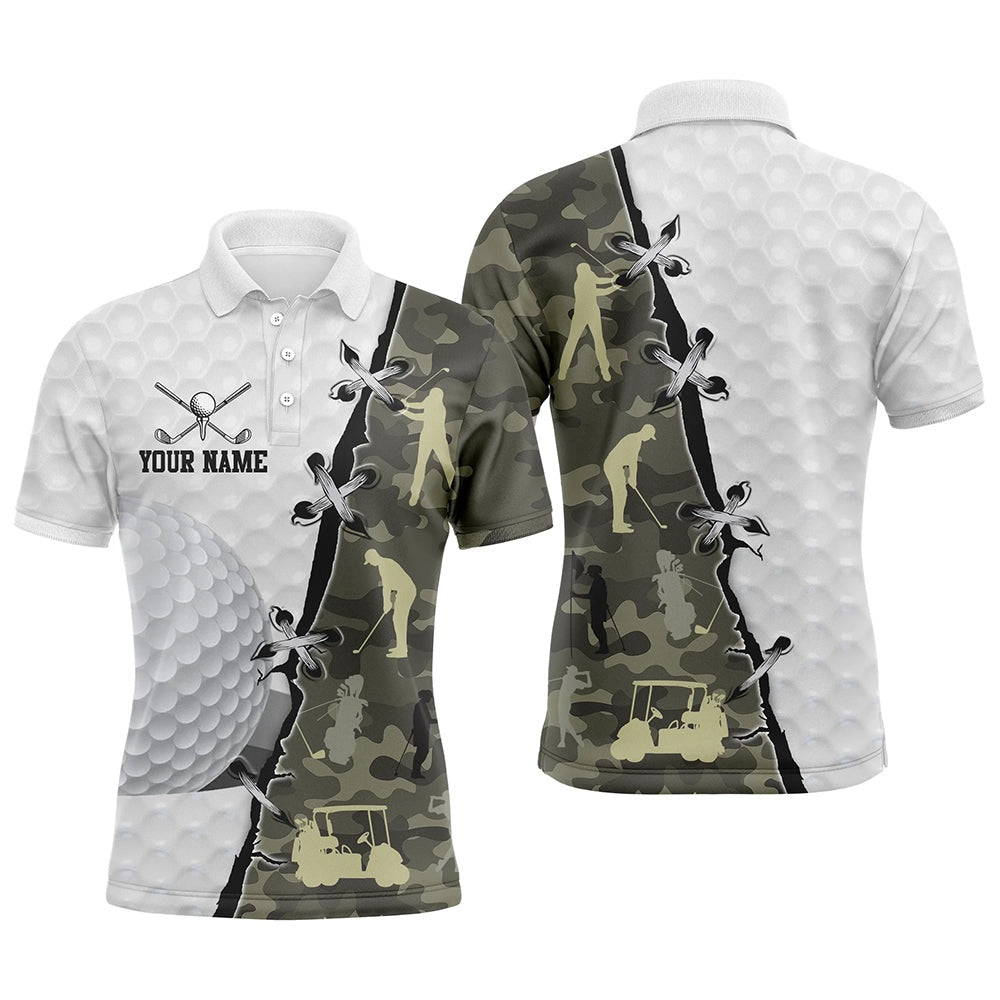 Golf Polo shirts, Mens Golf Polo Shirts Custom Name Camouflage Golf Shirts, Team Golf Tops For Mens