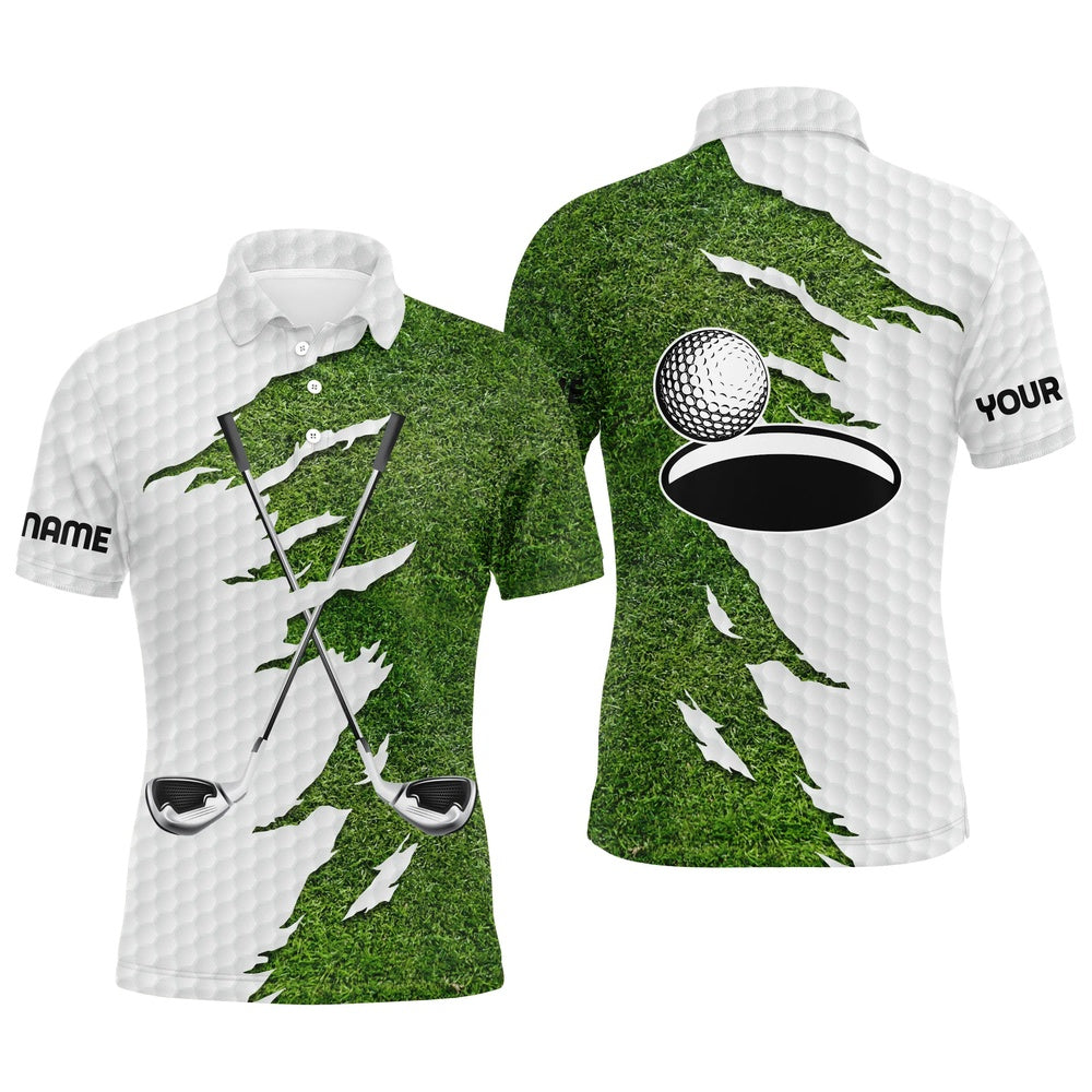 Golf Polo shirts, Mens Golf Polo Shirts Custom Name Green Golf Clubs, Personalized Best Golf Shirt For Men