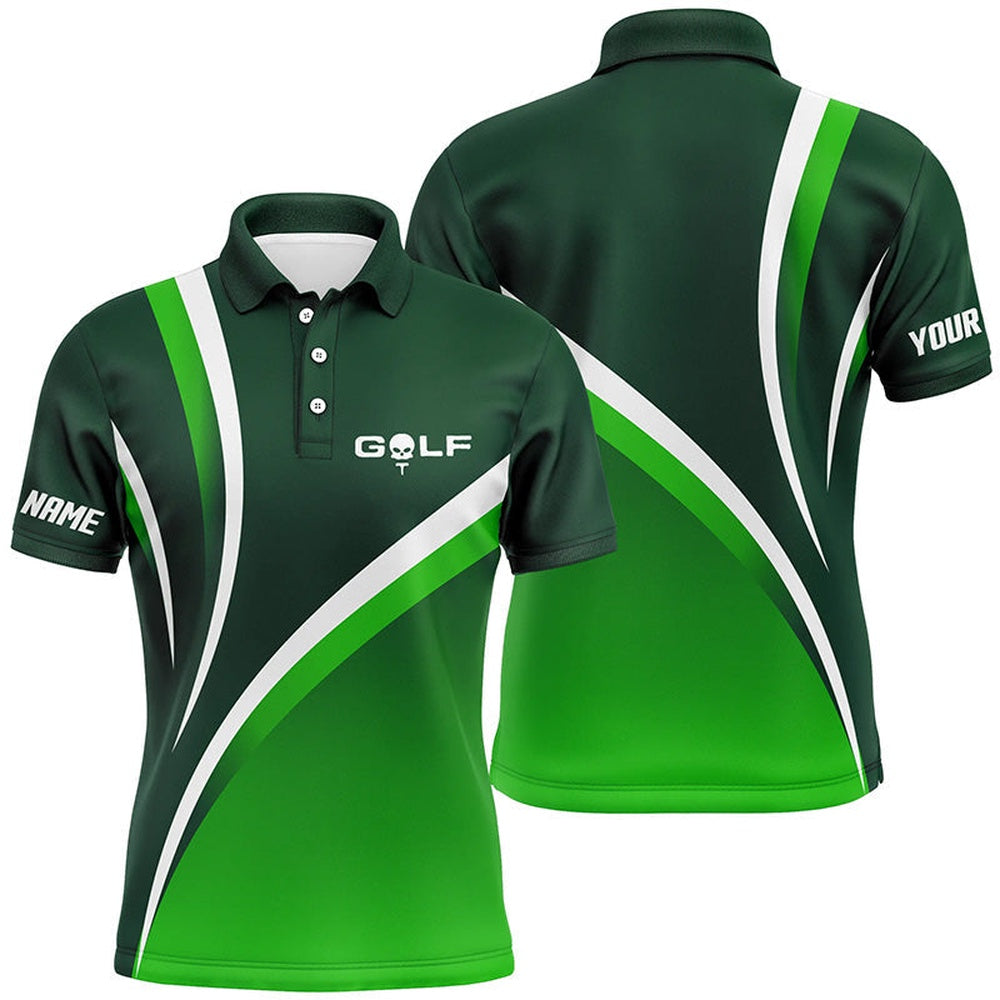 Golf Polo shirts, Mens Golf Polo Shirts Custom Name Men'S Golf Polos, Tournament Golf Tops For Mens Green