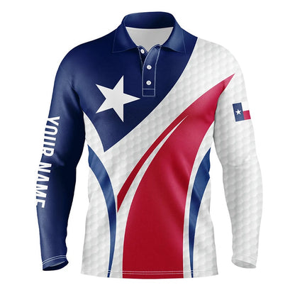 Golf Polo shirts, Mens Golf Polo Shirts Texas Flag Custom Red, White And Blue Golf Ball Skin Patriot Mens Golf Wears