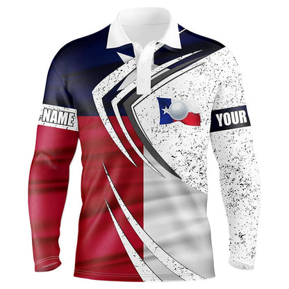 Golf Polo shirts, Mens Golf Polo Shirts Texas Flag Custom Team Golf Shirts, Patriot Golf Tops For Men