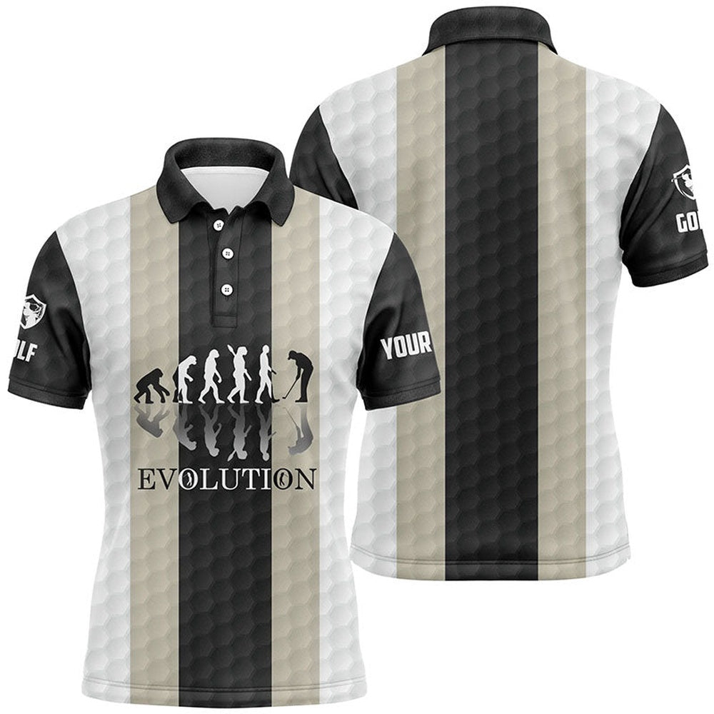 Golf Polo shirts, Mens Golf Polos Shirts Custom Golf Ball Pattern Evolution Polo Shirt For Mens