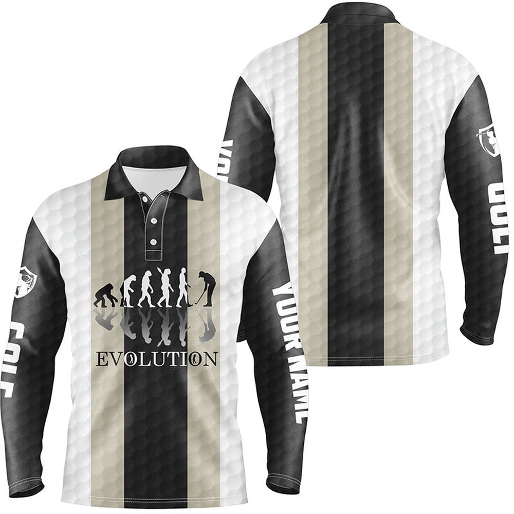 Golf Polo shirts, Mens Golf Polos Shirts Custom Golf Ball Pattern Evolution Polo Shirt For Mens