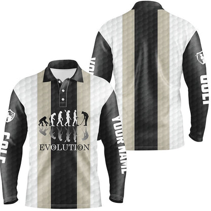 Golf Polo shirts, Mens Golf Polos Shirts Custom Golf Ball Pattern Evolution Polo Shirt For Mens