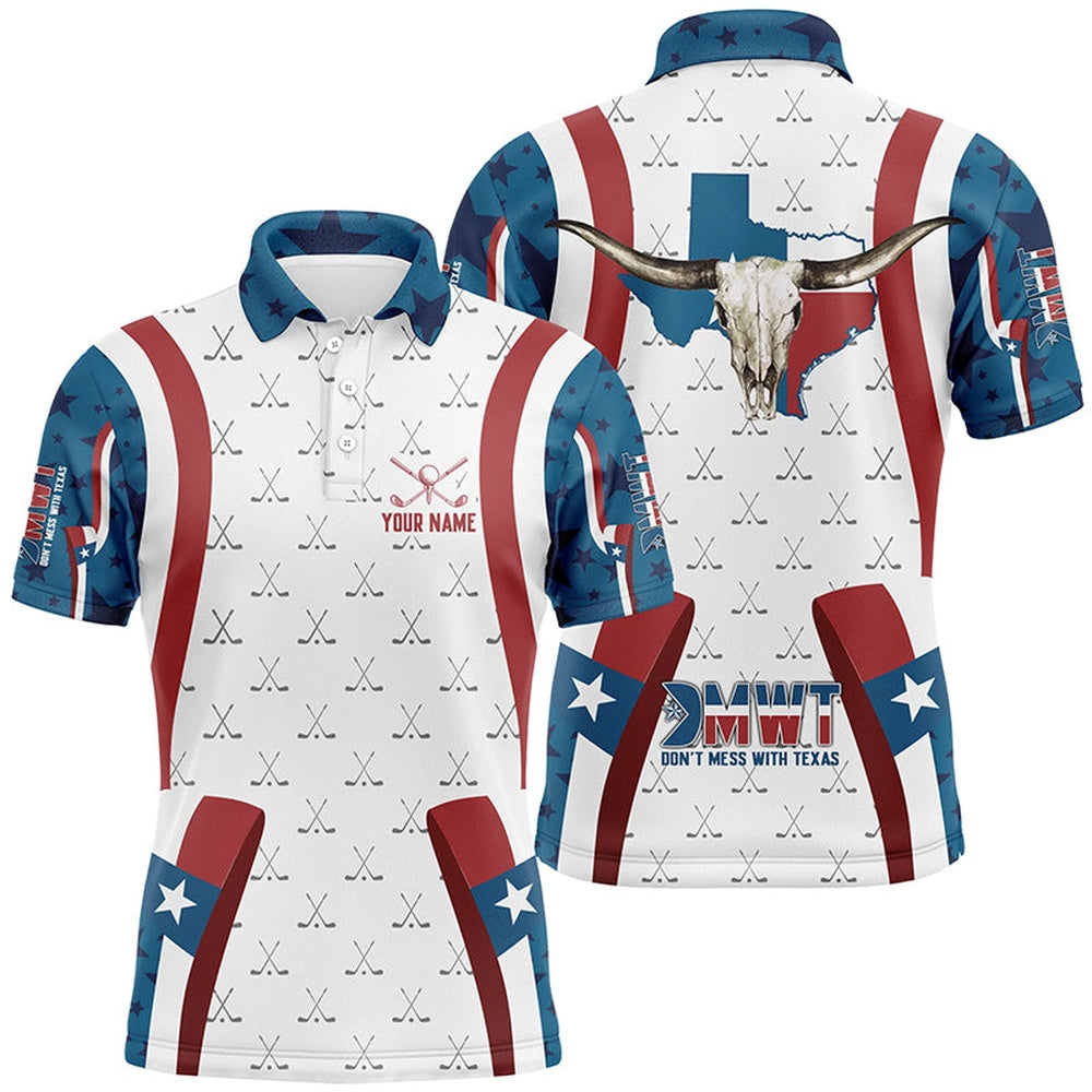 Golf Polo shirts, Mens Texas Golf Shirt, Custom Name Patriotic Shirt Funny Golf Shirts For Men, Best Golf Gifts