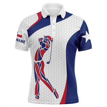 Golf Polo shirts, Personalized Texas Flag Patriot Golf White Mens Golf Polo Shirts Custom Name Golf Gifts For Men
