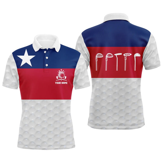 Golf Polo shirts, Texas Flag Mens Golf Polo Shirt, Texas Golf Shirts For Men, Custom Name Patriotic Golf Gifts