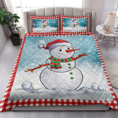Golf Quilt Set, Funnymas Golf Balls Santa Snowman Quilt Blanket