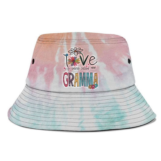 Gramma Gift I Love Being Called Bucket Hat, Mother's Day Bucker Hat, Tie Dye Bucket Hat, Women's Sun Hats